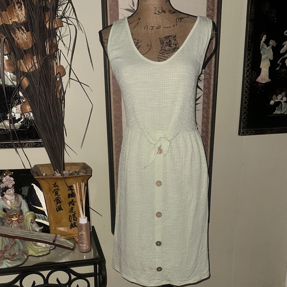 Elegant White Button-Down Dress